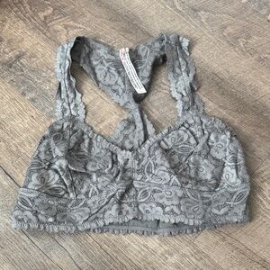 Gray Lace Bralette